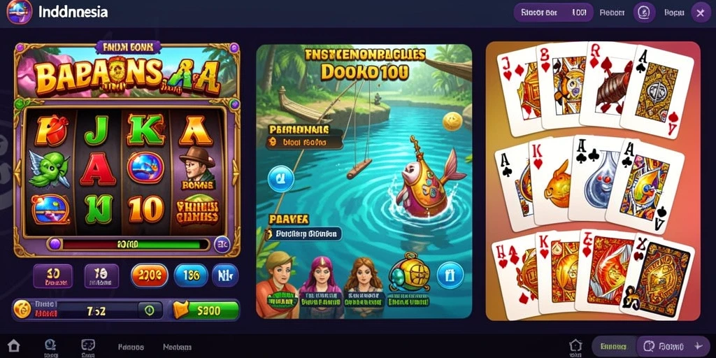 Tampilan utama 95PGPLAY yang menarik dan mudah dinavigasi.