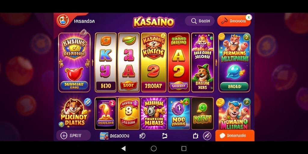 Tangkapan layar dari permainan slot yang menarik.