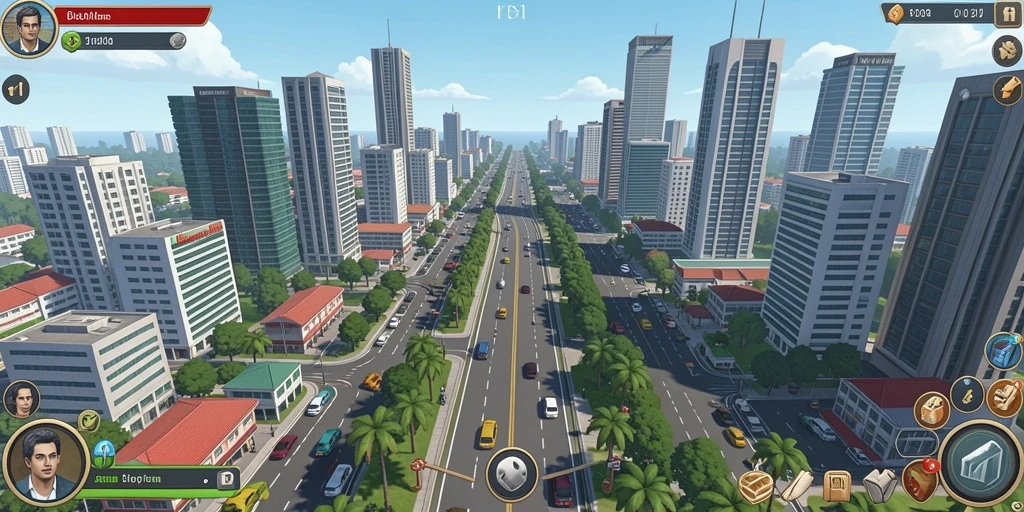 Tampilan awal yang menarik dengan karakter utama.